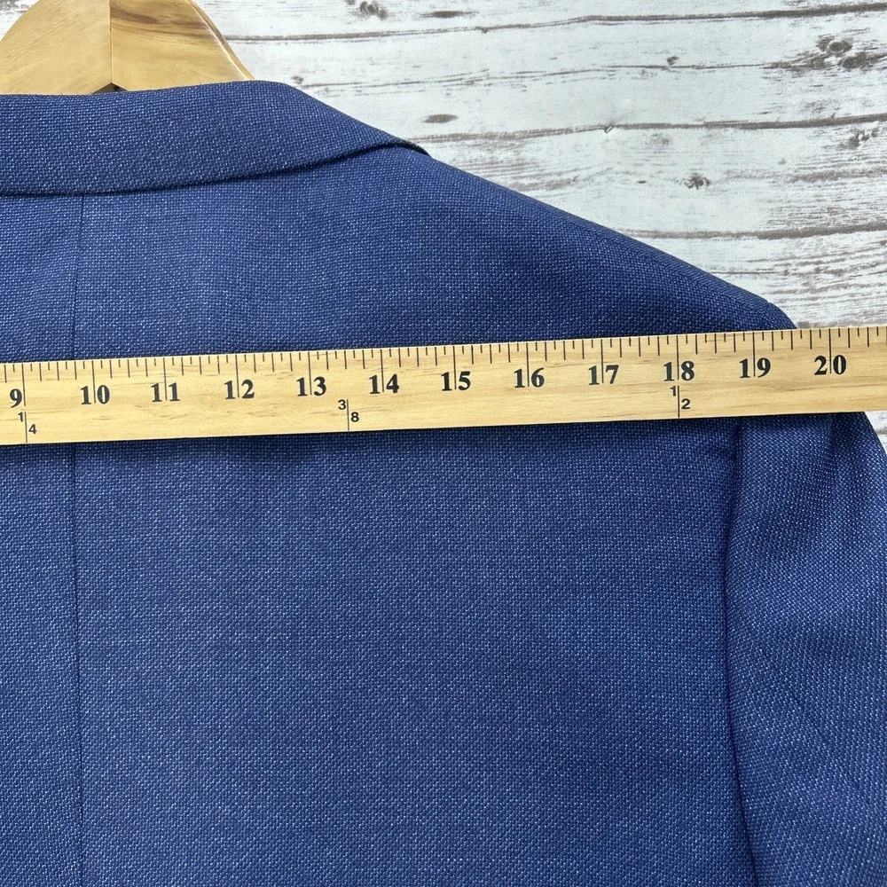 Brooks Brothers Reda Italian Regent Fit Blazer Coat Men's 44L Wool Navy Blue